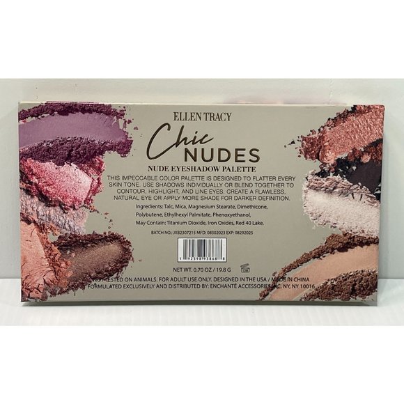 Ellen Tracy - Chic Nudes - Nude Eyeshadow Palette - 18 Colors - Picture 4 of 8